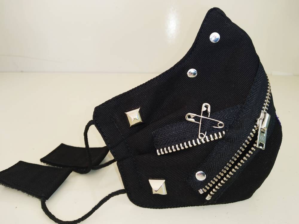 Punk'97 Face Mask, Lavable, 3 Capas, 3 Tallas, 2 Cierres, mascarilla punk, mascarilla manga, steampunk