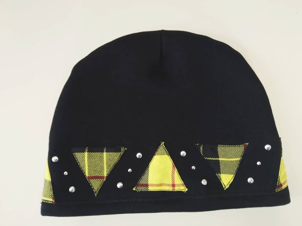 Gorro de invierno H'77, hecho a mano, tamaño universal, ropa punk, ropa gótica, harajuku, emo, visual kei, gorro de navidad, kawaii