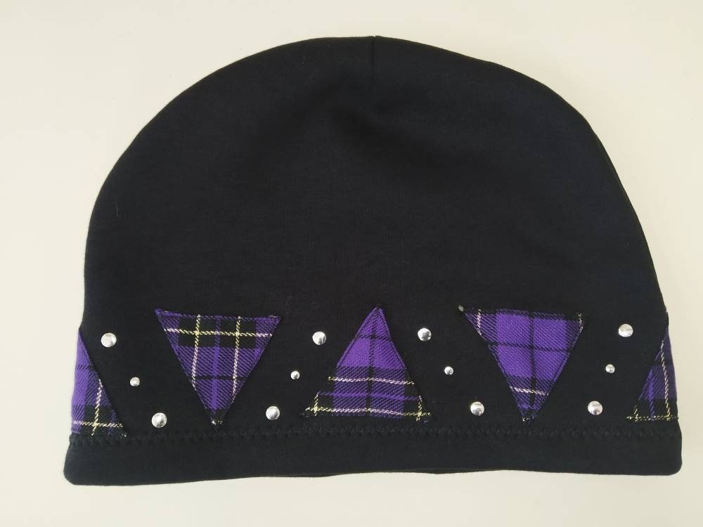 Gorro de invierno H'97, hecho a mano, tamaño universal, ropa punk, ropa gótica, harajuku, emo, visual kei, gorro de navidad, kawaii