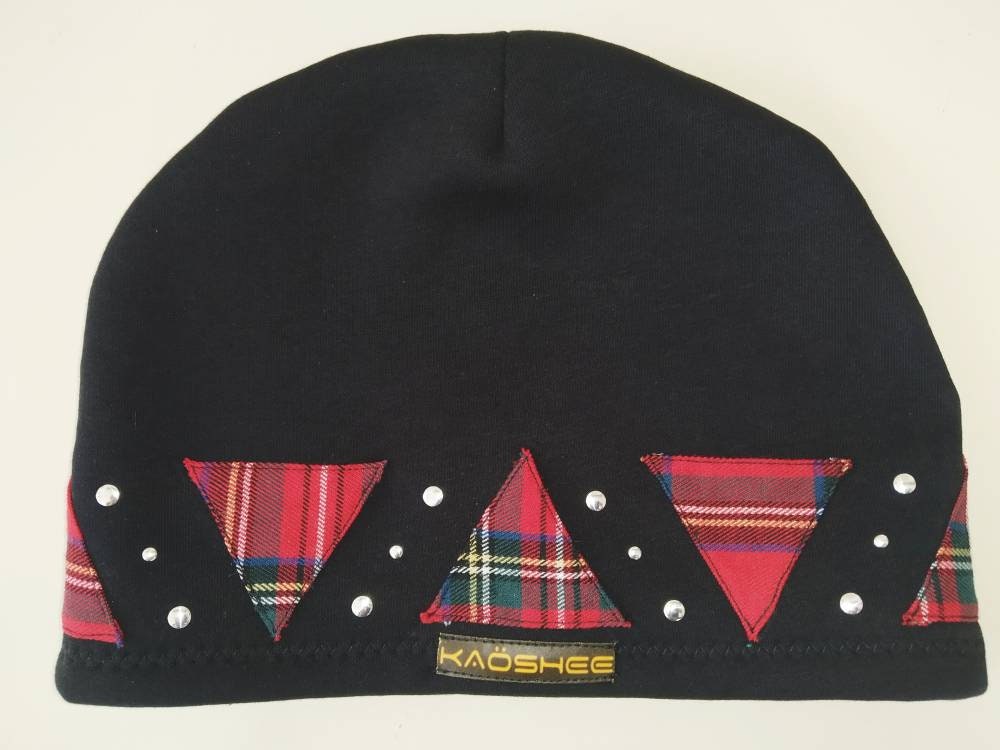 Gorro de invierno H'87, Hecho a mano, tela de sudadera, Tamaño universal, ropa punk, ropa gótica, harajuku, emo, visual kei, gorro punk