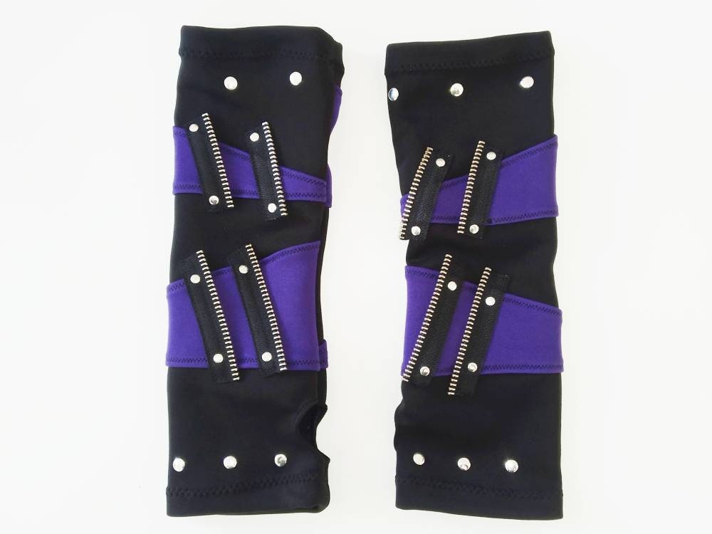 Z'57 Long Gloves, Arm warmers, Handmade, Elastic polyester, Universal Size,punk clothing, gothic, harajuku, emo, visual kei, kawaii