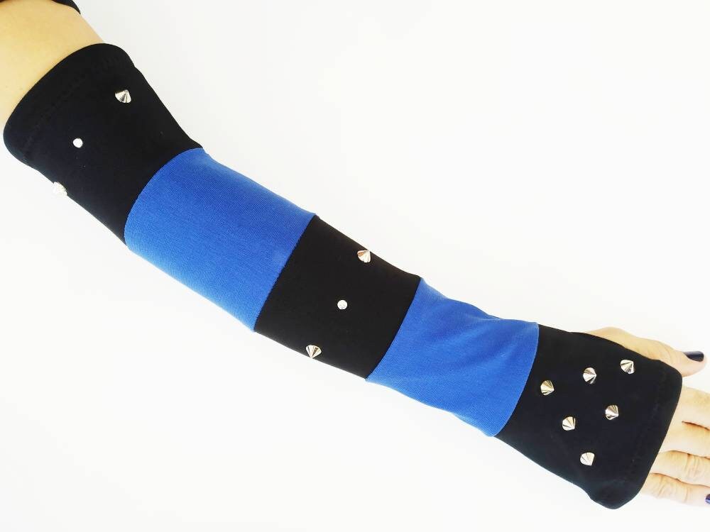 X'59 Long Gloves, Cotton Arm warmers, Handmade, Universal Size,punk wear, gothic, harajuku, emo, kawaii, visual kei, egirl, dark aesthetic