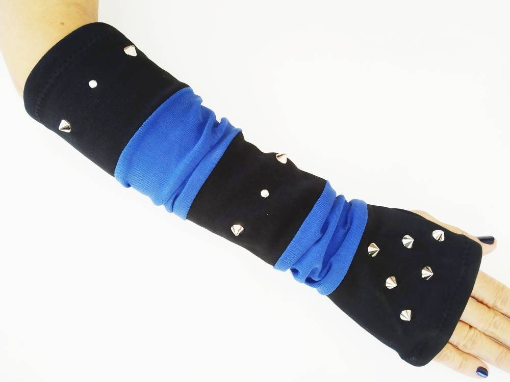 X'59 Long Gloves, Cotton Arm warmers, Handmade, Universal Size,punk wear, gothic, harajuku, emo, kawaii, visual kei, egirl, dark aesthetic