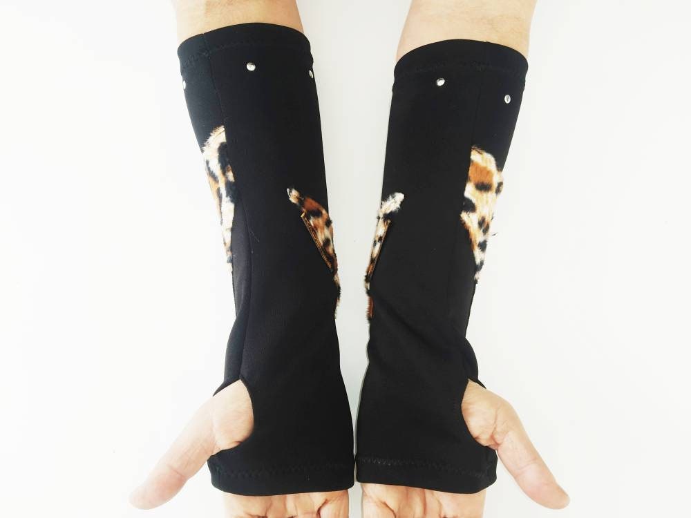 K'67 Long Gloves, Arm warmers, Handmade, Elastic polyester, Universal Size,punk wear, gothic, harajuku, emo clothing, visual kei, kawaii alt