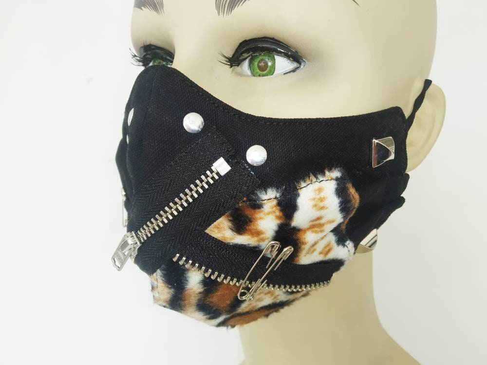 Punk'67 Face Mask & Warmer, washable, 3 layers, 3 Sizes, velcro mask, punk wear, gothic, visual kei, punk clothing, emo, harajuku, manga,alt