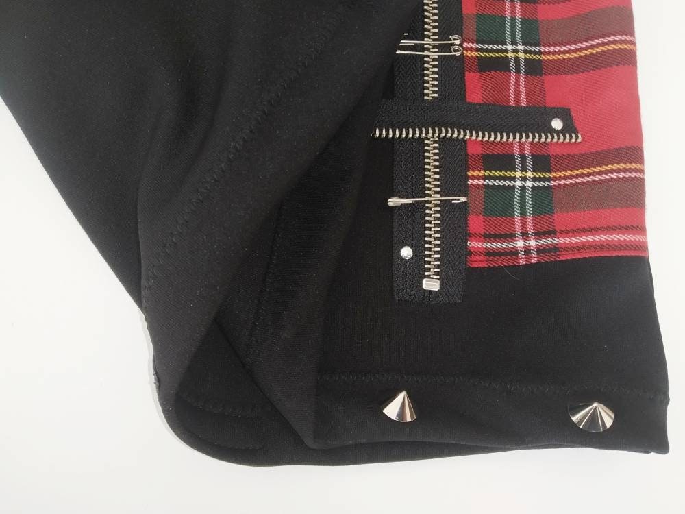 Sk'87 Skirt, Handmade, Lycra & real tartan, 3 sizes, Punk skirt, Harajuku, Visual Kei, Manga clothing, Emo, Gothic, Grunge,kawaii, kpop